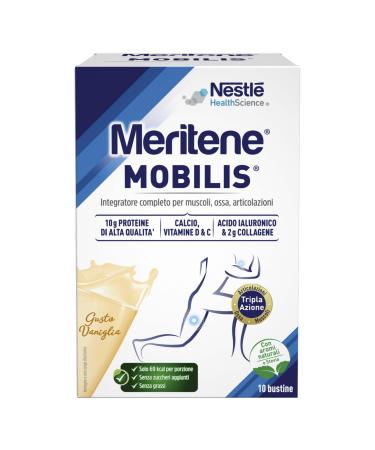 MERITENE Mobilis Dietary Supplement, Vanilla Flavor, 10 Sachets