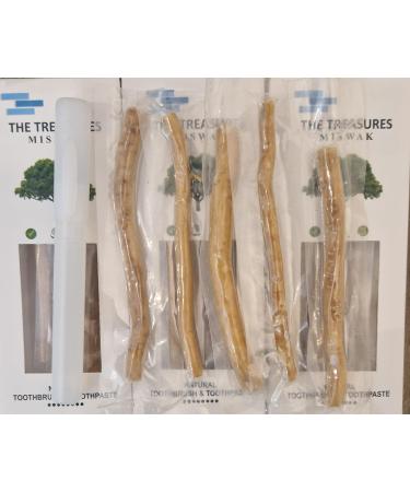 Organic Miswak Stick 7 Pcs with Holder - Natural Teeth Cleaning Sticks for Whitening and Disinfectant - Buy Online on GoSupps.com