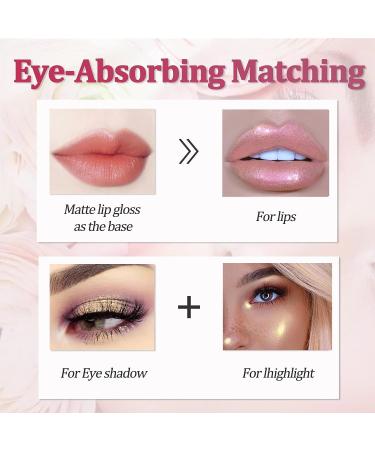 Rosarden Metallic Lipsticks for Women - Long Lasting 24 Hour Waterproof Lip Gloss | Diamond Shimmer Glitter Gloss Lipstick in Orange Pink - Shiny Gloss for Cheeks and Eyes - Buy Online on GoSupps.com