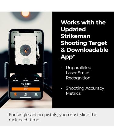 Strikeman Dry-Fire Laser Training System - Great for Target Shooting Practice with Pistols - Kit Includes Access to Updated App (No Subscription Needed), Cartridge, Target & Phone Holder - Buy Online on GoSupps.com