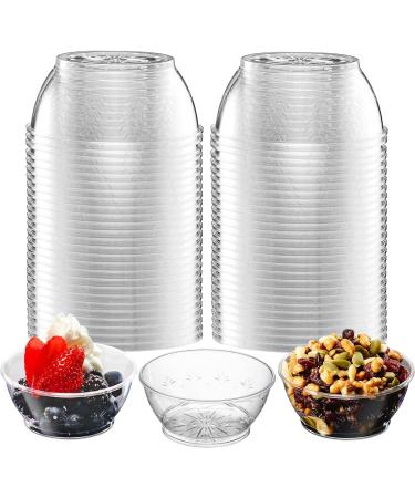 100 Pack Clear Mini Disposable Bowls Plastic Premium Hard Dessert Bowls Candy Bowls Soup Bowls Hard Plastic Bowls for Serving Weddings Catering Parties Home or Special Event Party Supplies - Buy Online on GoSupps.com