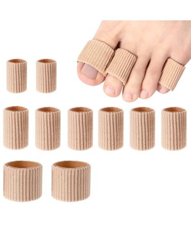 10 pieces silicone toe protection toe cushion tube hose bandage soft gel finger protection toe cap pad for corns remover callus pillows bunion treatment callus 3 size