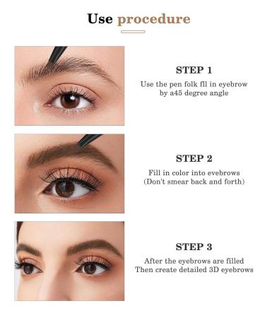 Shop Light Brown 4-Tipped Eyebrow Pencil - Waterproof Smudge-Proof & Long-Lasting 3D Microblading Pen | International Shipping Available - Buy Online on GoSupps.com