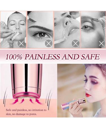 2-in-1 Facial Hair Remover for Women - Rechargeable Epilator for Painless Hair Removal on Face, Eyebrow, Upper Lip - Women's Facial Epilator & Shaver - Buy Online on GoSupps.com
