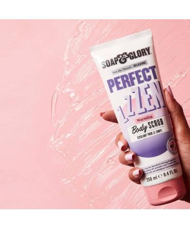 Soap & Glory Perfect Zen Exfoliating Body Scrub - Lavender & Tonka Bean Scented Polish for Smooth Skin - 250ml Relaxing Body Exfoliator - International Shipping Available - Buy Online on GoSupps.com