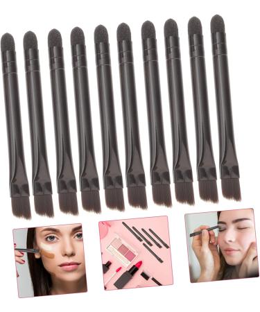 Gogogmee 10 Pcs Eye Shadow Brush Cosmetic Makeup Applicator Lip Applicator Brow Brush Stainless Steel Black - Buy Online on GoSupps.com