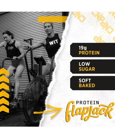CNP Professional Whey Protein Flapjacks - Salted Caramel Flavor | 18g Protein, Low Carb | 12x75g Bars - Buy Online on GoSupps.com