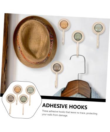 Alipis Towel Hooks 4pcs Wall Towel Mounted Clothes Kitchen Hook Hanging Hat Hand Coat Bathroom Rack Diamond Hanger Hook - Buy Online on GoSupps.com