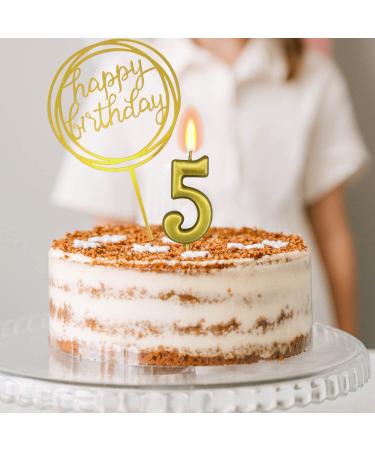 IBLESSU 10-Pieces Number Birthday Candles - Happy Birthday Cake Candles Number 0-9 Glitter Cake Topper Decoration for Birthday Party Anniversary Kids Adults (Gold) - Buy Online on GoSupps.com
