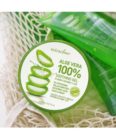100% Pure Aloe Vera Gel for Face Skin Hair & Sunburn Relief - Made in Korea 300ml (10.1 fl. oz) | All Skin Types - International Shipping Available - Buy Online on GoSupps.com