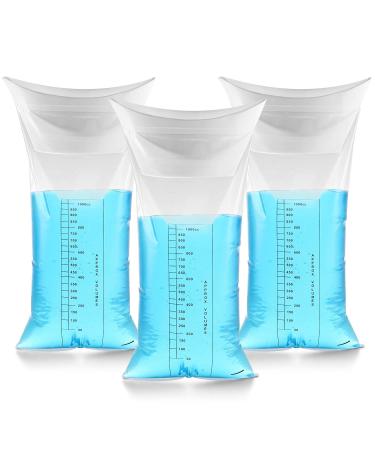 Primacare CB-7142 Pack of 12 Disposable Emesis Vomit Bags Hospital Medical Grade Barf Bags for Travel Motion Sickness and Nausea Kids Auto Seals 6 Rigid Collar Transparent
