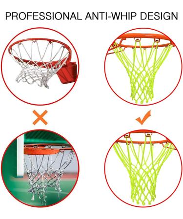 Luminous Nightlight Basketball Net - Portable Sun Powered Outdoor Sports Nylon - Buy Online on GoSupps.com