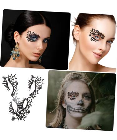 ABOOFAN 6 Pairs Eye Shadow Stickers False Eyelashes Halloween Eyelashes Fluffy Eyeslash Christmas Eye Lashes 3d Fake Eyelashes Black Decor Eyeshadow Stickers Paper Eyeliner Spider Child - Buy Online on GoSupps.com