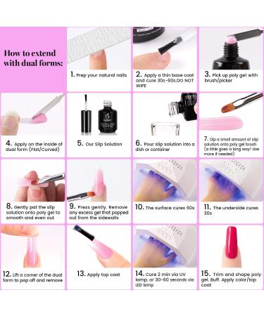 Beetles Poly Nail Gel Extension French Kit - All-in-One Builder Gel for Easy DIY Nail Art Design and Salon-Worthy Manicures Perfect Mother's Day Gift - Buy Online on GoSupps.com