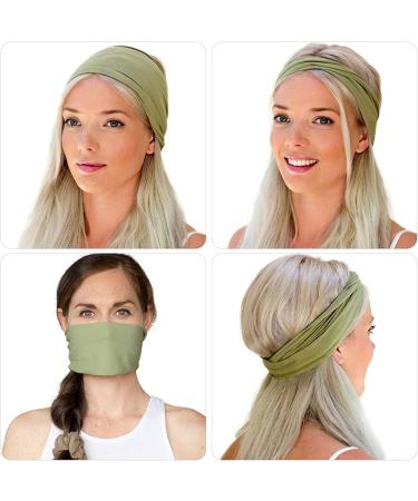 Non-Slip Turban Headbands for Women - Pack of 15 Multicolor Elastic Hair Bands for Workout, Running, Yoga - Sweat-Wicking Headwraps - Buy Online on GoSupps.com