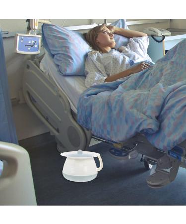 Housoutil 1PC Chamber Pot with Lid - Portable Bedpan Urinal Bottle for Household Use - Light Blue - Buy Online on GoSupps.com