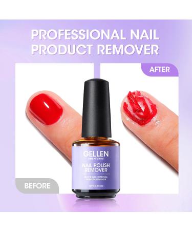 Buy Gellen Gel Nail Polish Remover - Quick & Easy 2 Pack | Professional Formula No Foil Soaking Needed 3-5 Minute Removal - Buy Online on GoSupps.com
