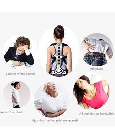 Spinal Protector Back Brace for Adults - Lumbar & Shoulder Posture Corrector | Pain Relief for Men & Women | Small Size - Buy Online on GoSupps.com