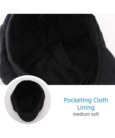 Gisdanchz Women Linen Newsboy Cap Cabbie Hat 8 Panels - Black, Size 6 7/8 - Buy Online on GoSupps.com