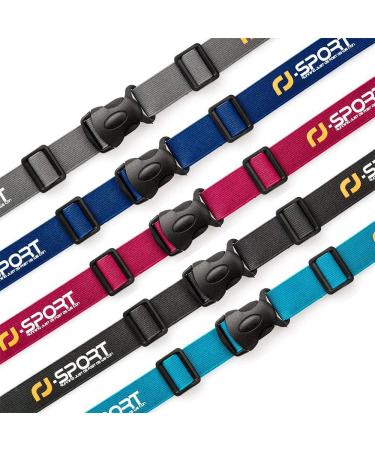 RJ-Sport Race Number Belt with 6 Gel Loops - Ideal for Triathlon, Marathon, Running & Cycling - Black - Buy Online on GoSupps.com