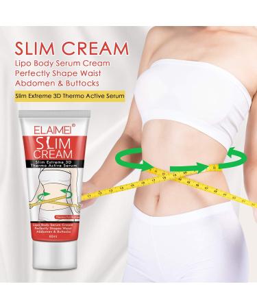 ELAIMEI Hot Slimming Cream 60ml - Fat Burner & Tummy Tuck for Weight Loss - Anti-Cellulite Body Massage Cream - 1 Pack - Buy Online on GoSupps.com