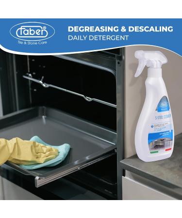 FABER Stainless Steel Cleaner & Polish - 500ML Spray | Remove Streaks Grease & Fingerprints - Ideal for Home & Commercial Use - Buy Online on GoSupps.com