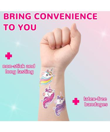 60 Pcs Unicorn Kids Bandages - Cute Cartoon Styles for Girls & Boys - Buy Online on GoSupps.com