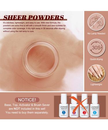 Lavender Violets 36 Colors Dip Powder Nail Kit - Fast Dry Dipping Powder Set for French Manicure & Pedicure - Winter Leaves Collection - Buy Online on GoSupps.com