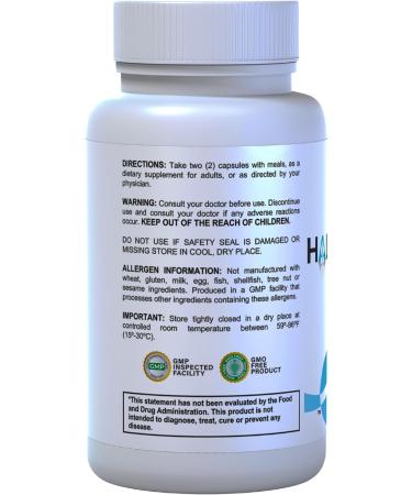 Hallusa Natural Hallveratrol Resveratrol 1000 mg | Powerful Antioxidant Supplement for Anti-Aging Brain & Immune Support | Polyphenol from Polygonum Cuspidatum | Gluten Free Non-GMO | 60 Capsules - Buy Online on GoSupps.com