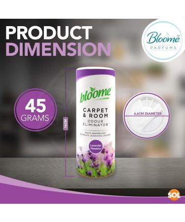 SOL 2pk Assorted Fragranced Carpet Freshener Pet Friendly Odour Eliminator Carpet Deodoriser Powder Long Lasting Clean & Fresh Fragrance in Lavender and Orange Scents Pet Carpet Freshener + Sticker - Buy Online on GoSupps.com