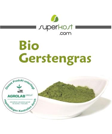 Buy Superkost Organic Barley Grass Powder - Raw Food Quality 500g | Biodegraded in Bavaria Germany Lab Tested - Buy Online on GoSupps.com
