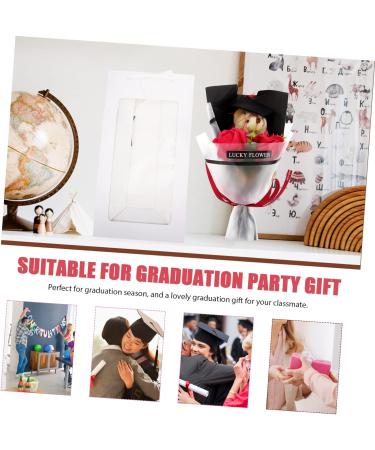 Alipis Bear Bouquet Roses Fresh Flowers Gifts Sunflowers Decor Sunflower Decorations Doll Flower Bouquet Stuffed Pig Plush Toy Doll Figurine Bouquet Animal Accessories Banquet Cloth Rose 30X15CM - Buy Online on GoSupps.com