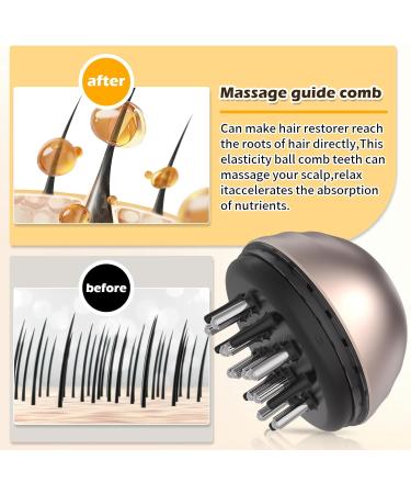 2-in-1 Head Massage Device & Hair Applicator Bottle | 30ml Scalp Massager for Hair Treatment & Essential Oils - Buy Online on GoSupps.com