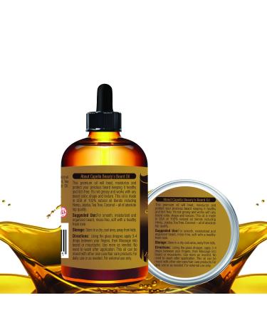 Beard Oil for Men - 100% Natural Grooming Softens Facial Hair & Boosts Growth (1oz - Buy Online on GoSupps.com