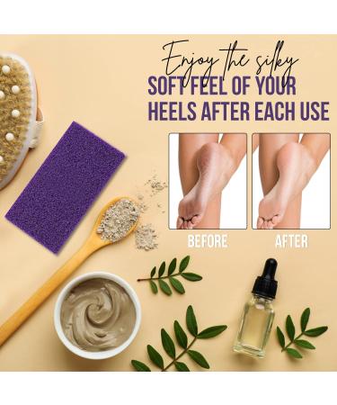 Glamza Foot Pumice Sponge Callus Exfoliate Stone Hard Skin Remove Pedicure Scrubber Pack of 4 - Buy Online on GoSupps.com