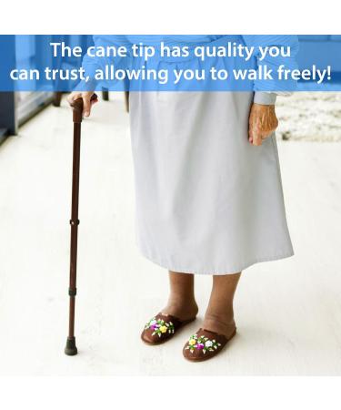 Tube Tip 19 mm Pack of 4 Crutches Rubber Walking Stick Rubber Buffer Non-Slip Rubber Replacement Cane Tip Rubber and Carbon Black Mixed Non-Slip Stable Foot Pad Folding Cane Crutch Accessories (Black) - Buy Online on GoSupps.com