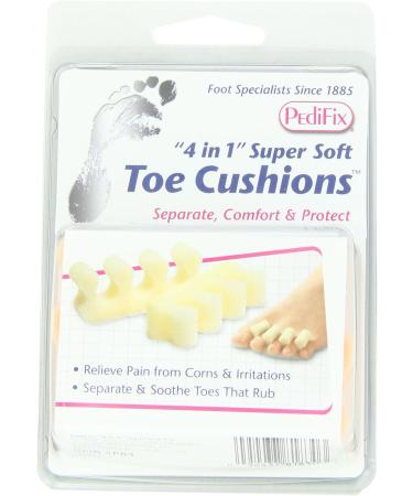 PediFix '4 In 1' Super Soft Toe Cushions - 2 Count Pack for Toe Comfort - Buy Online on GoSupps.com
