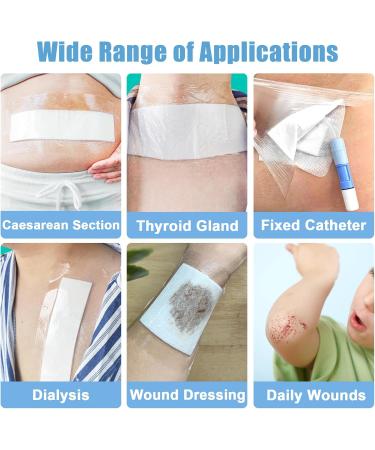 Incision Island Dressing Section Adhesive Island Wound Dressings Pads Waterproof Bandage Gauze Absorbent Patche-6PCS - Buy Online on GoSupps.com