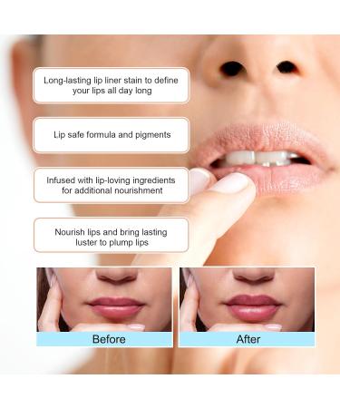 Dischangable Lip Contour Pencil - Removable Lip Liner for Long-lasting Color | Plump Lip Lines Makeup | 5ml Concealer in Light Brown - Buy Online on GoSupps.com