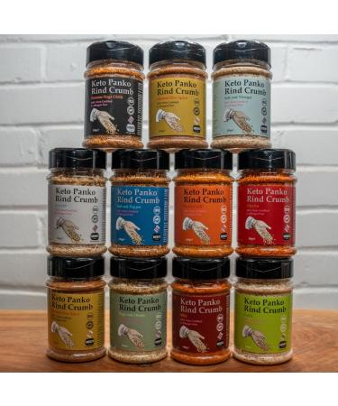 Robert's Dorset Cooks Panko treasures- Keto Panko Rind Crumbs X 11 Pots - Keto Gluten & Allergen Free Low Carb High Protein - Handmade in Britain - Buy Online on GoSupps.com