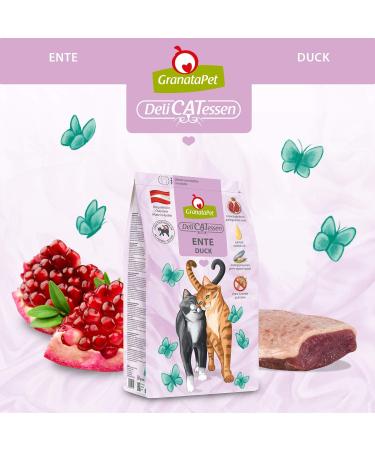 GranataPet DeliCatessen Duck Adult Cat Food - Grain-Free Sugar-Free Dry Food for Cats 300g Pack - Buy Online on GoSupps.com