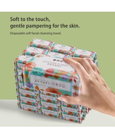Cotton Face Wipes | Thick Face Towel with Pearl Pattern Design | Hygienic Dry Sheet for Large Face Towel Face Wash Sensitive Skin Makeup Remover - Buy Online on GoSupps.com