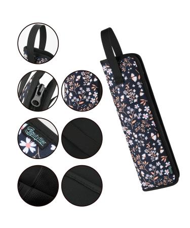 Buy Beautyflier Premium Universal Flat Iron Holder Travel Bag - Heat-Resistant Canvas Tote for Hair Straighteners Ideal for Home & Travel Use Fits Most Hair Tools (White Flower - Buy Online on GoSupps.com