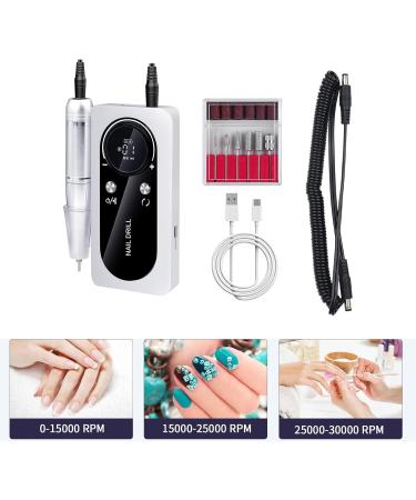 FEIlei Portable Electric Nail Drill Rechargeable 45000 RPM Manicure Pedicure Set for Home Nail Care - Buy Online on GoSupps.com