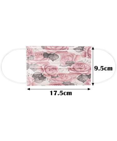 Lulupi 10-Piece Floral Adult Mouth & Nose Protection Masks | Elegant Breathable Neck Gaiter for Women - O-06 - Buy Online on GoSupps.com