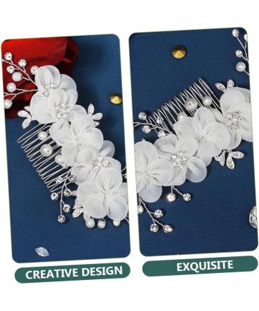 Ipetboom Flower Side Hair Comb Bridal Rhinestone Wedding Hair Accessories for Brides Hair Combs for Women Accessories Tiara for Girls Bridal Headpiece Miss Manual Rhinestones The Flowers - Buy Online on GoSupps.com