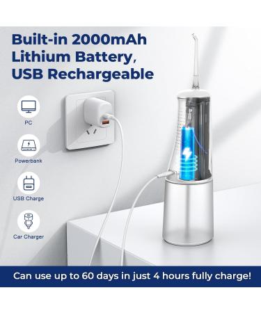 Buy Water Flosser for Teeth | Portable Oral Irrigator 310ML 3 Modes IPX7 Waterproof - Enhance Dental Care Anytime - Buy Online on GoSupps.com