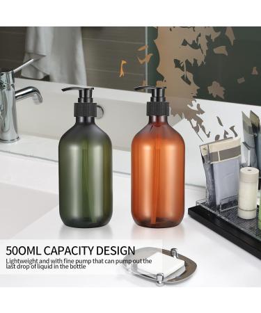 2 Pack 500ml Shampoo Bottles - Refillable Pumping Bottles for Shower Gel & Lotion with Funnels & Labels - Ideal for Home & Travel - Buy Online on GoSupps.com