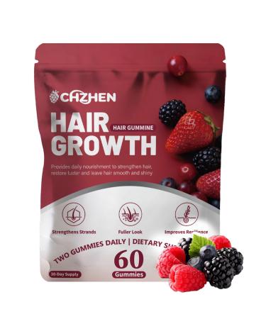YKSDQ Hair Growth Support Soft Chews for Women and Men - with Key Ingredient Lustriva Plus Biotin Peptides & Silica - Vegan Hair Vitamin Gummies for Thickening Strength and Healthy Shine (1)
