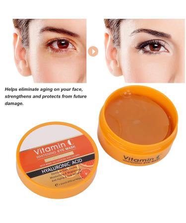 Moisturizing Eye Care Pads with Vitamin C - Brighten Dark Circles Reduce Wrinkles & Sooth Swollen Eyes for Women - Buy Online on GoSupps.com